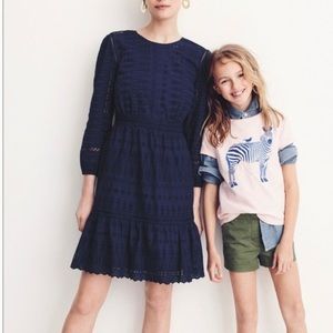 J.CREW NAVY EYELET DRESS